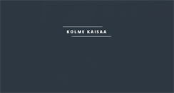 Desktop Screenshot of 3kaisaa.fi